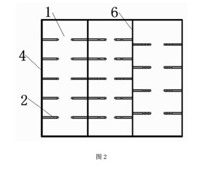 图2存放架俯视图